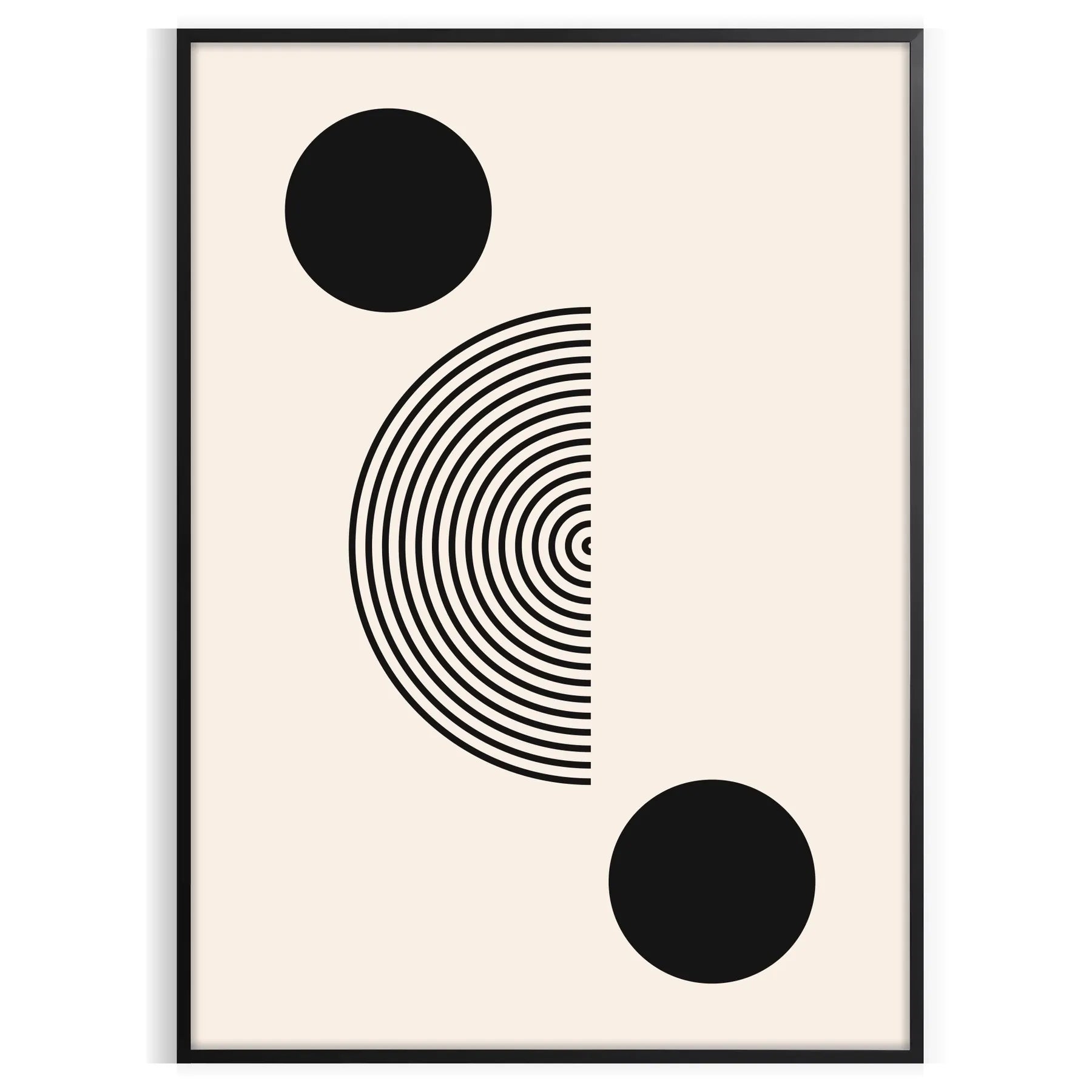 space Boho Abstract Art 14 poster intricate gray black designs captivating print perfect gift stylish addition room artwork framed masterpiece décor