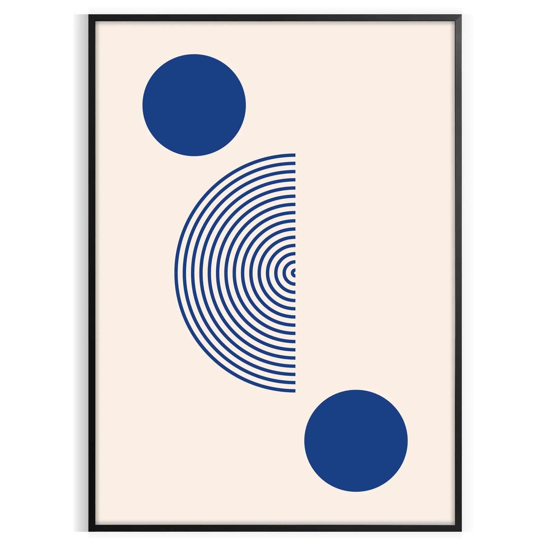 space captivating boho print poster abstract art gray blue hues unique wall perfect gift lover sizes A4 cm giant A0