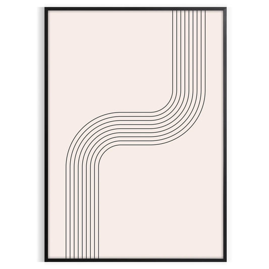 space Boho Abstract Art 23 poster gray green hues chic flair room perfect gift walls sizes A4 cm A0 timeless wall today