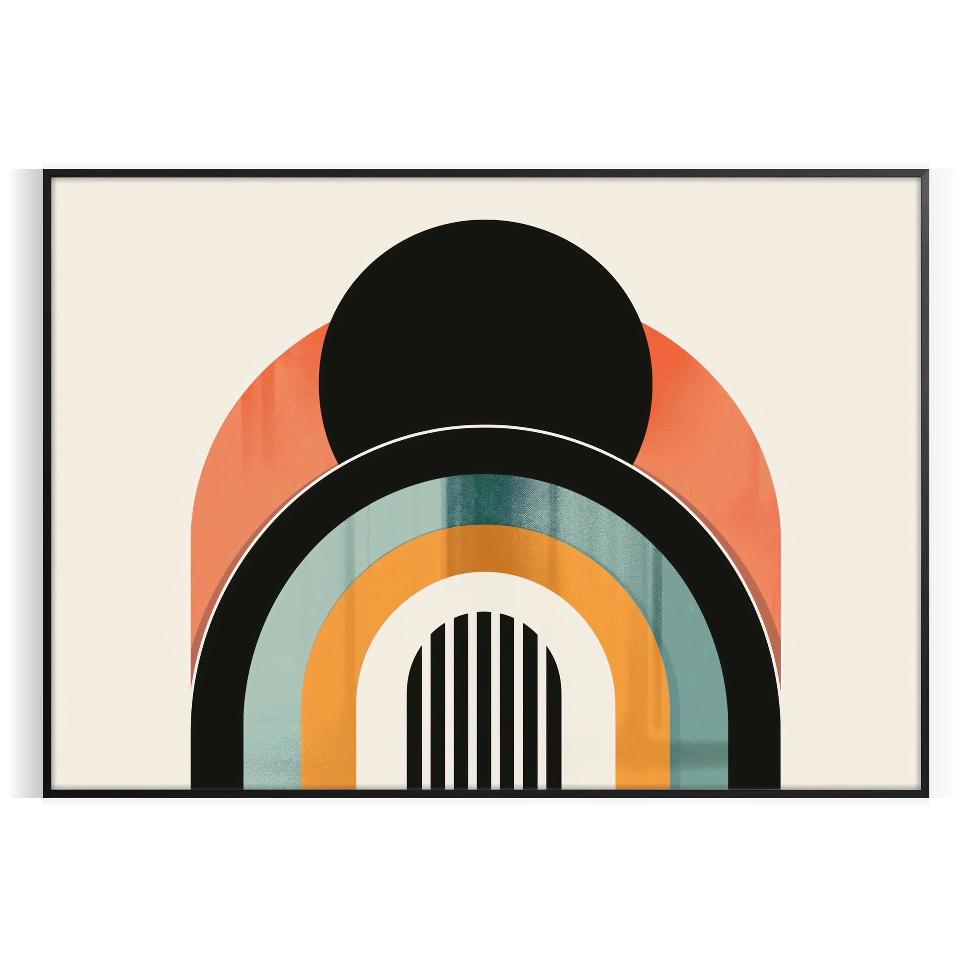 space boho wall art bold black orange abstract designs captivating poster perfect statement piece unique gift interior aesthetic sizes A4 cm A0