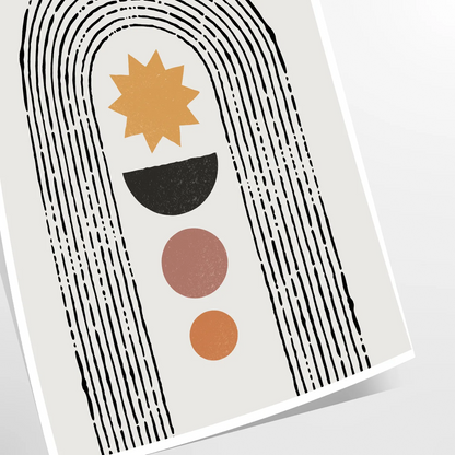 space Boho Abstract Art 10 poster stunning chic wall piece touch elegance room print ideal gift lovers perfect artwork decor