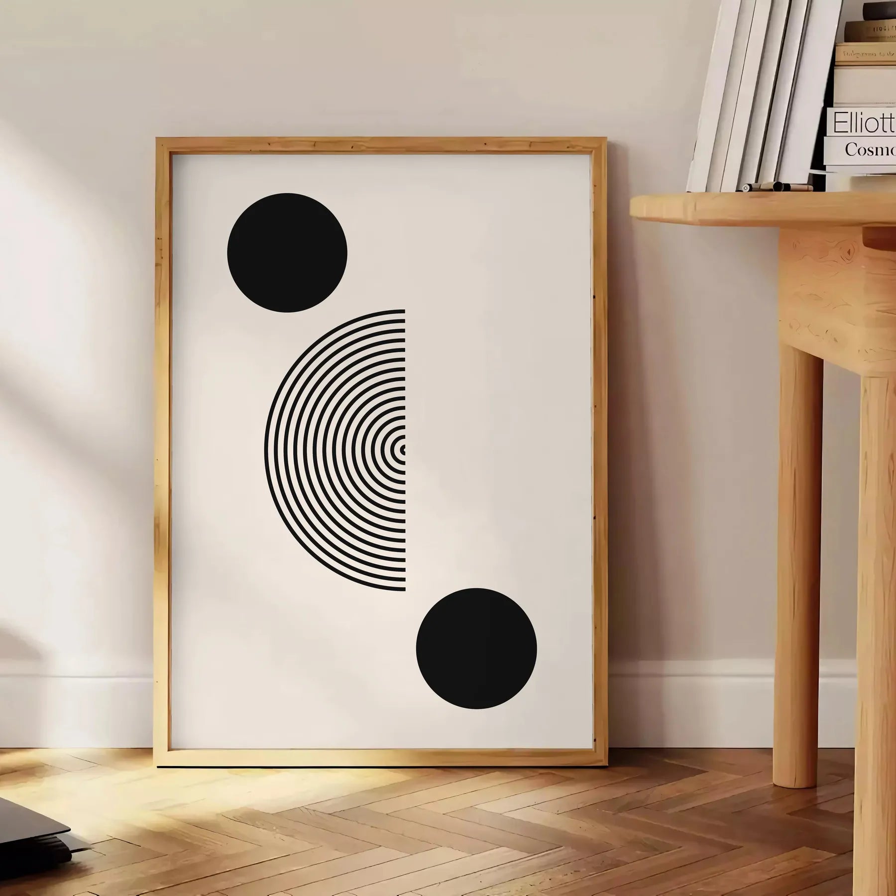 space Boho Abstract Art 14 poster intricate gray black designs captivating print perfect gift stylish addition room artwork framed masterpiece décor