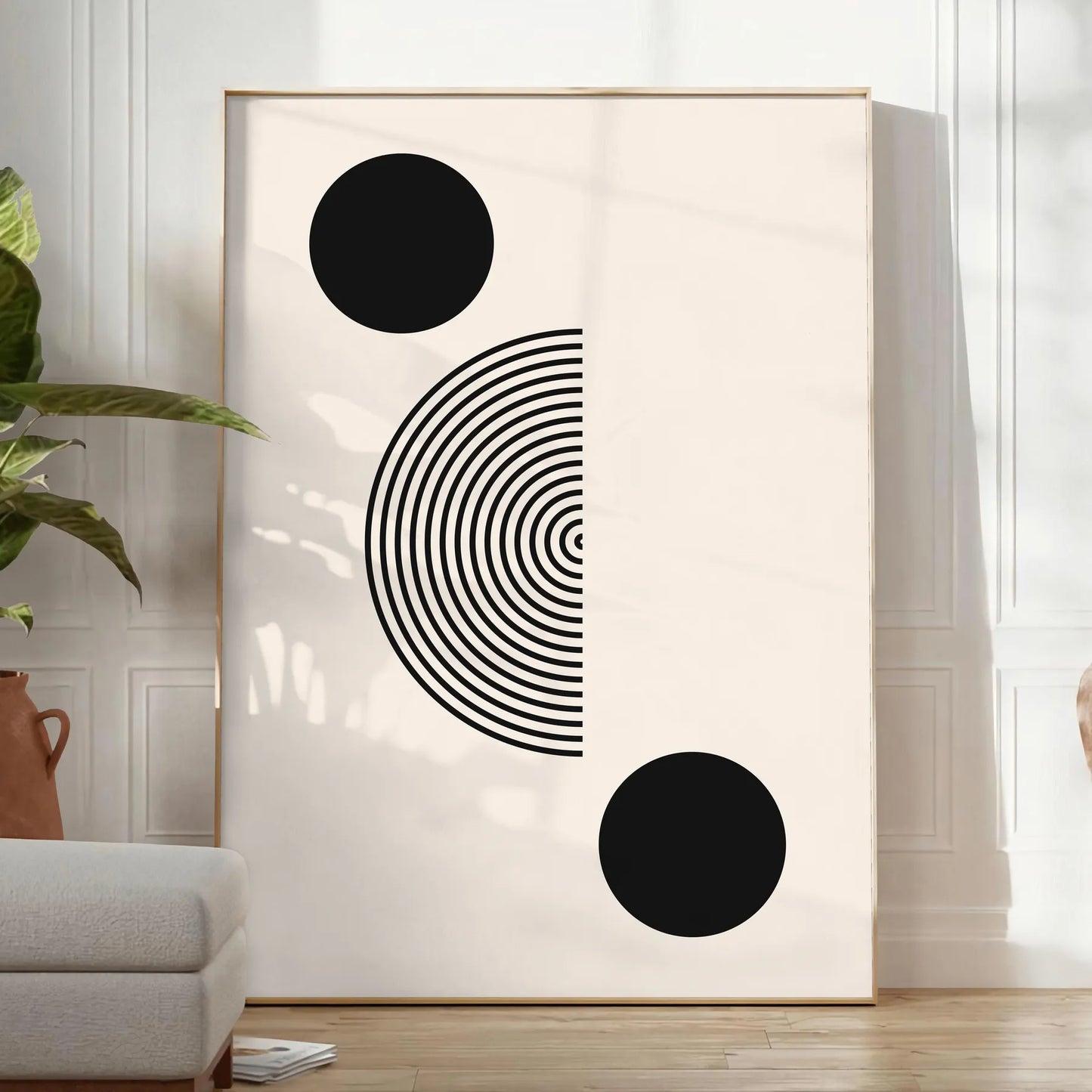 space Boho Abstract Art 14 poster intricate gray black designs captivating print perfect gift stylish addition room artwork framed masterpiece décor