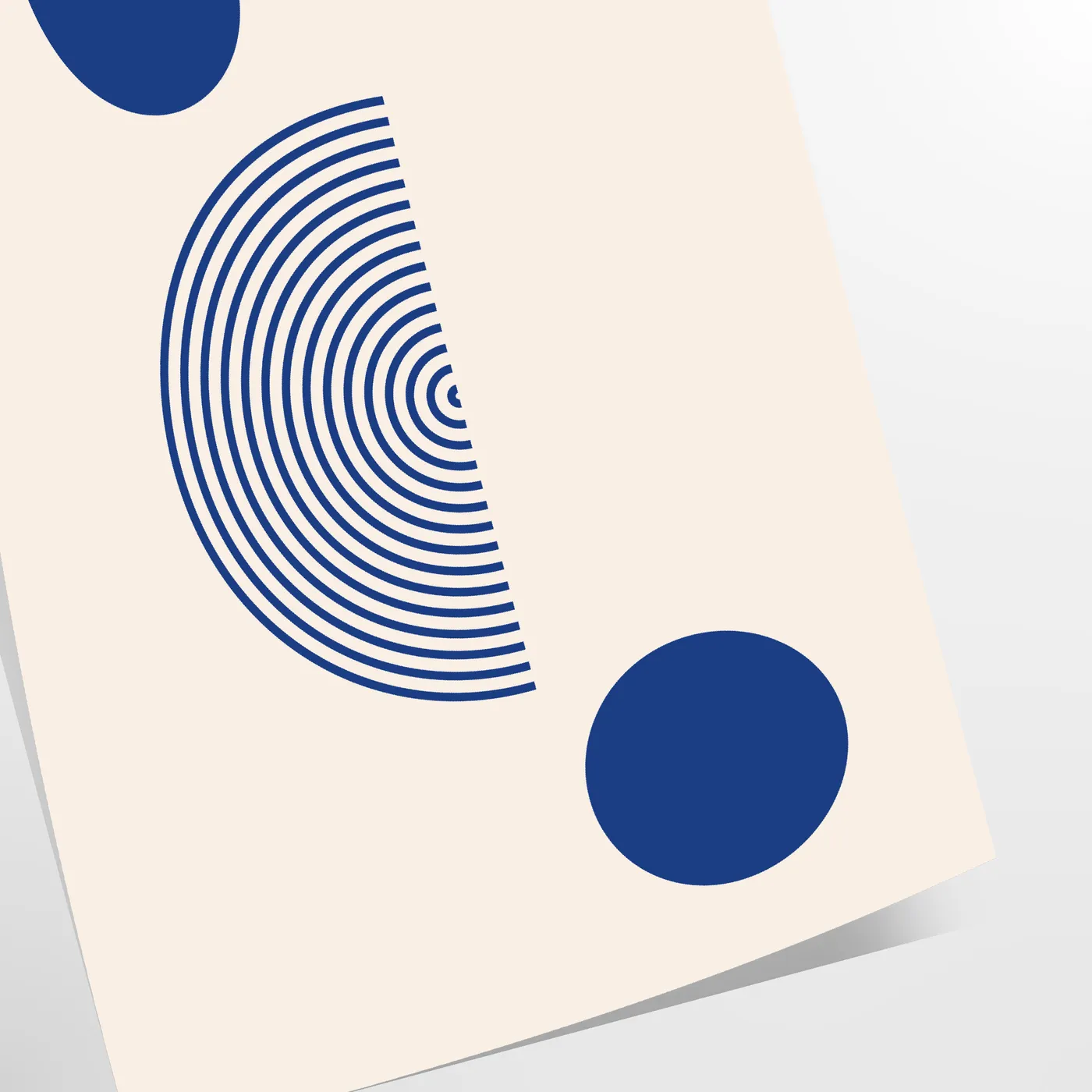 space captivating boho print poster abstract art gray blue hues unique wall perfect gift lover sizes A4 cm giant A0