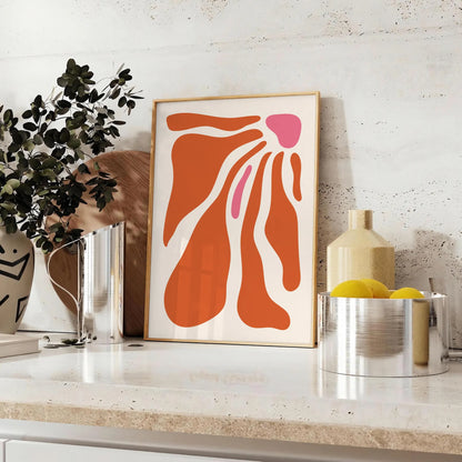 space Framed Boho Wall Art Poster captivating Abstract 19 design stunning home décor piece unique gift artwork vibrant creativity room